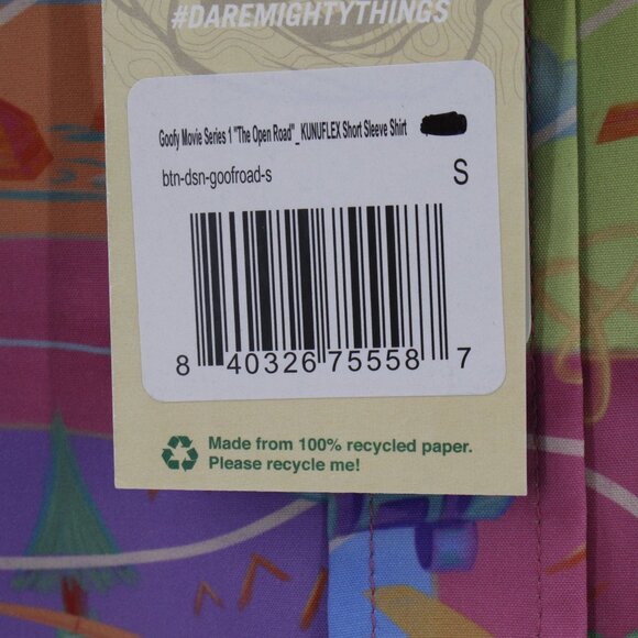 NWT RSVLTS Shirt Mens XS Disney Goofy Movie The Open Road KUNUFLEX Short Sleeve - Picture 5 of 16